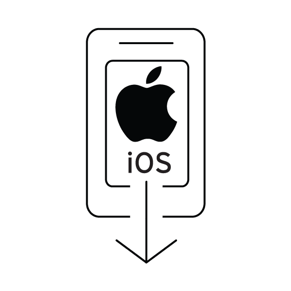 iOS download icon